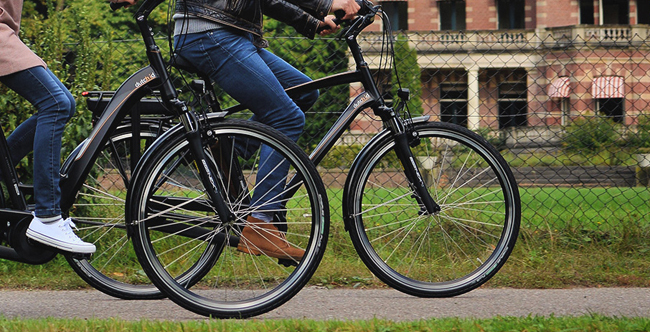 de jong tweewielers e bike in actie