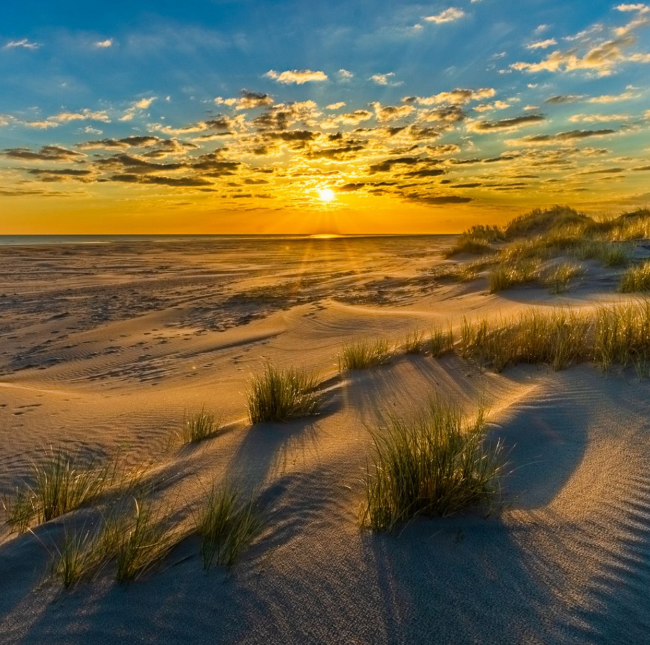 brouwersdam zonsondergang duinen